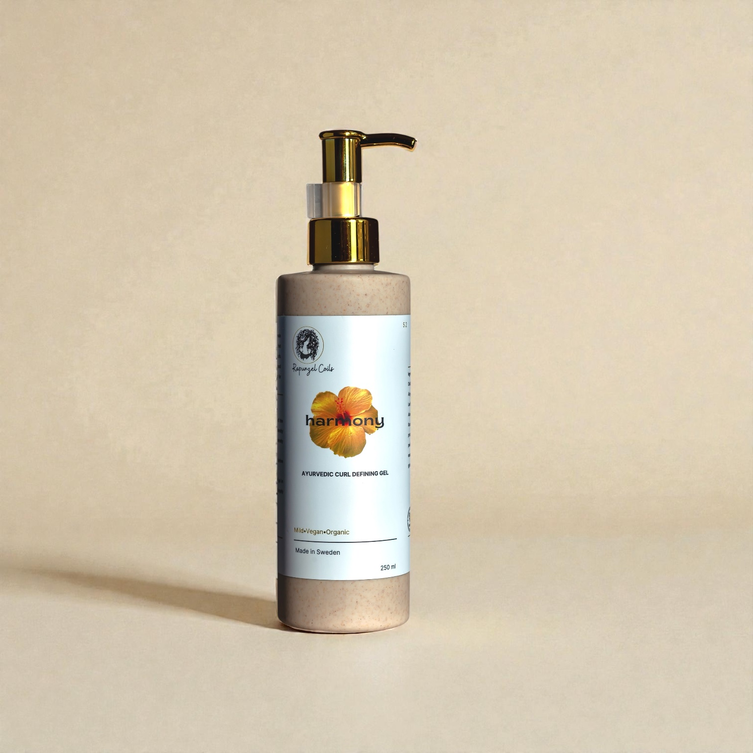 Harmony Curl Defining Gel by Rapunzel Coils, a lightweight styling gel for low porosity curly and textured hair.