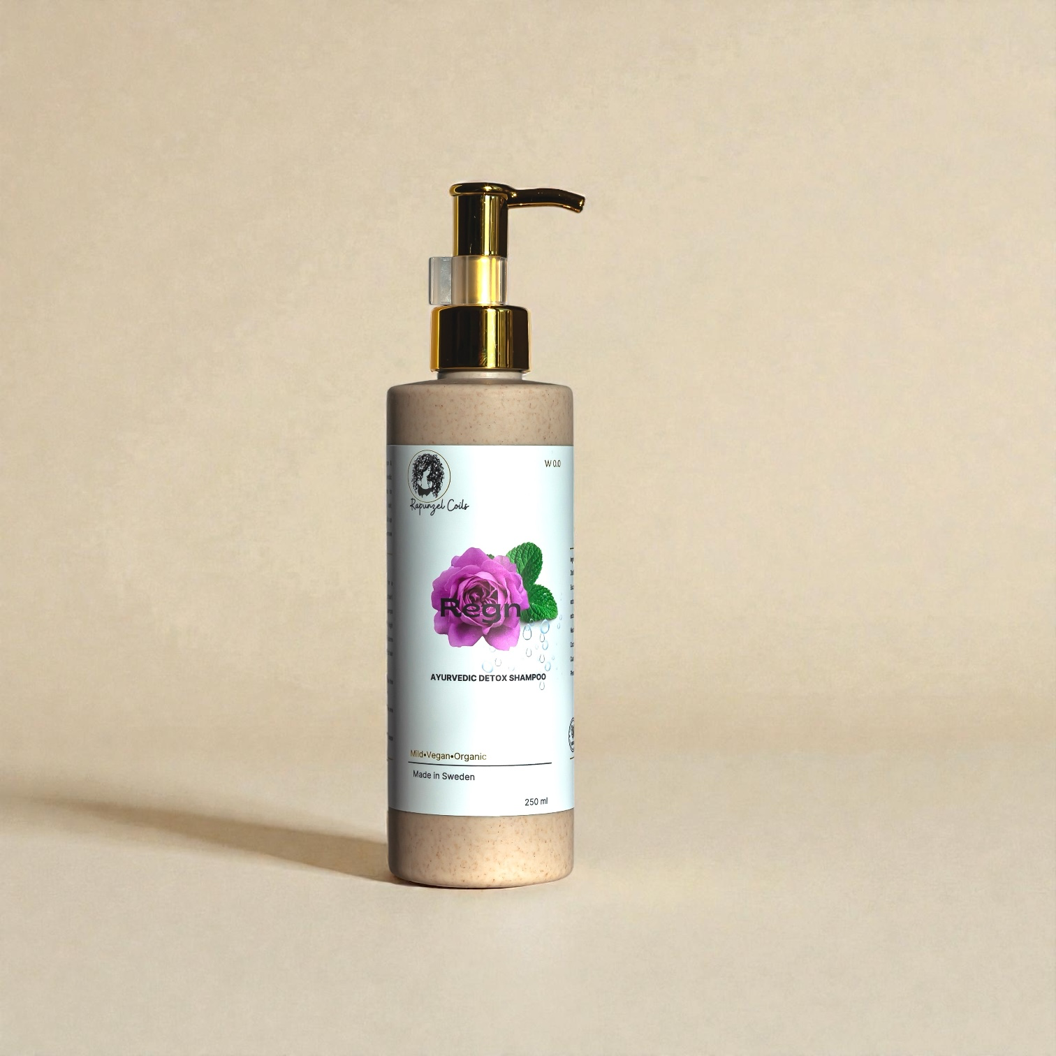 Regn Curl Detox Shampoo by Rapunzel Coils, designed to cleanse buildup and rebalance low porosity curly and textured hair.