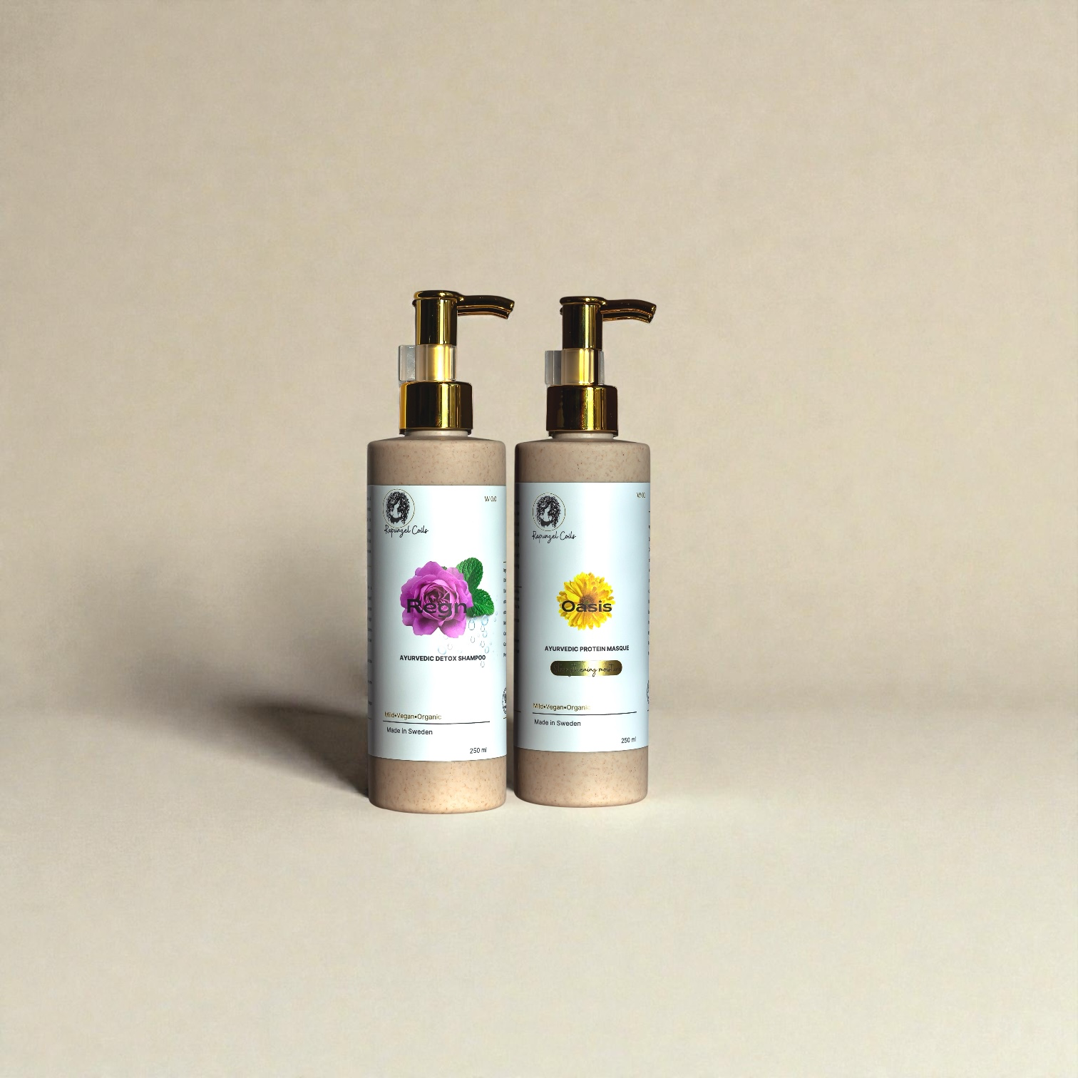 Rapunzel Coils low porosity curl detox curl kit, for afro, wavy and curly hair.